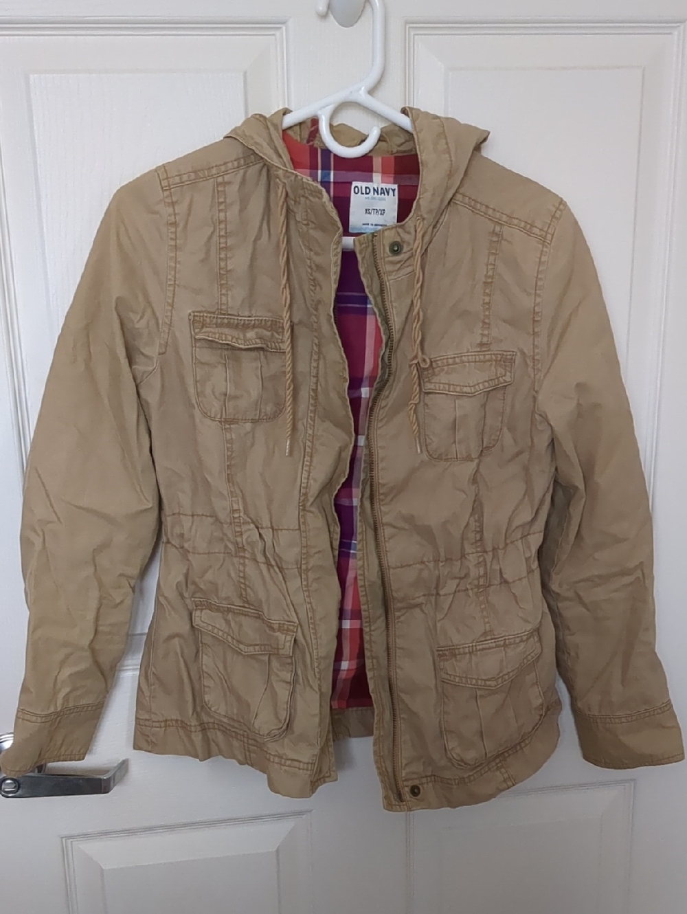Old Navy Tan Hooded Jacket